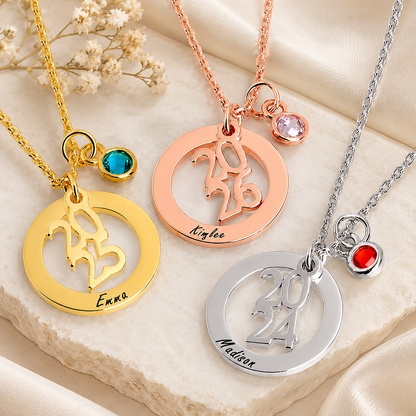 Personalized Graduation Charm Necklace