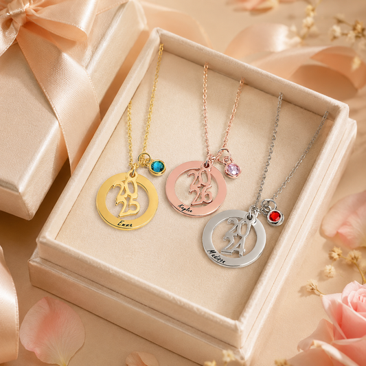 Personalized Graduation Charm Necklace