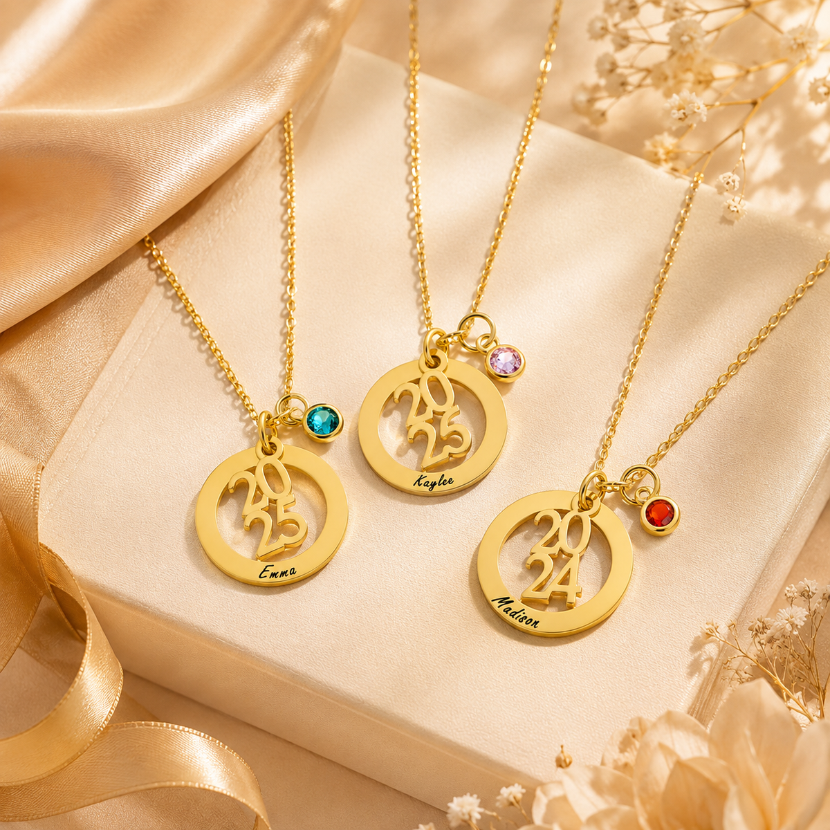 Personalized Graduation Charm Necklace