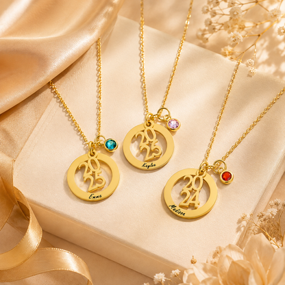 Personalized Graduation Charm Necklace