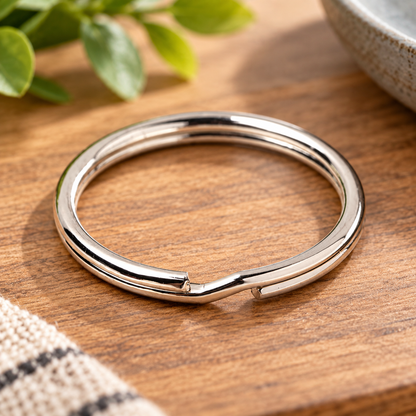 Silver Split Key Rings 10-Pack