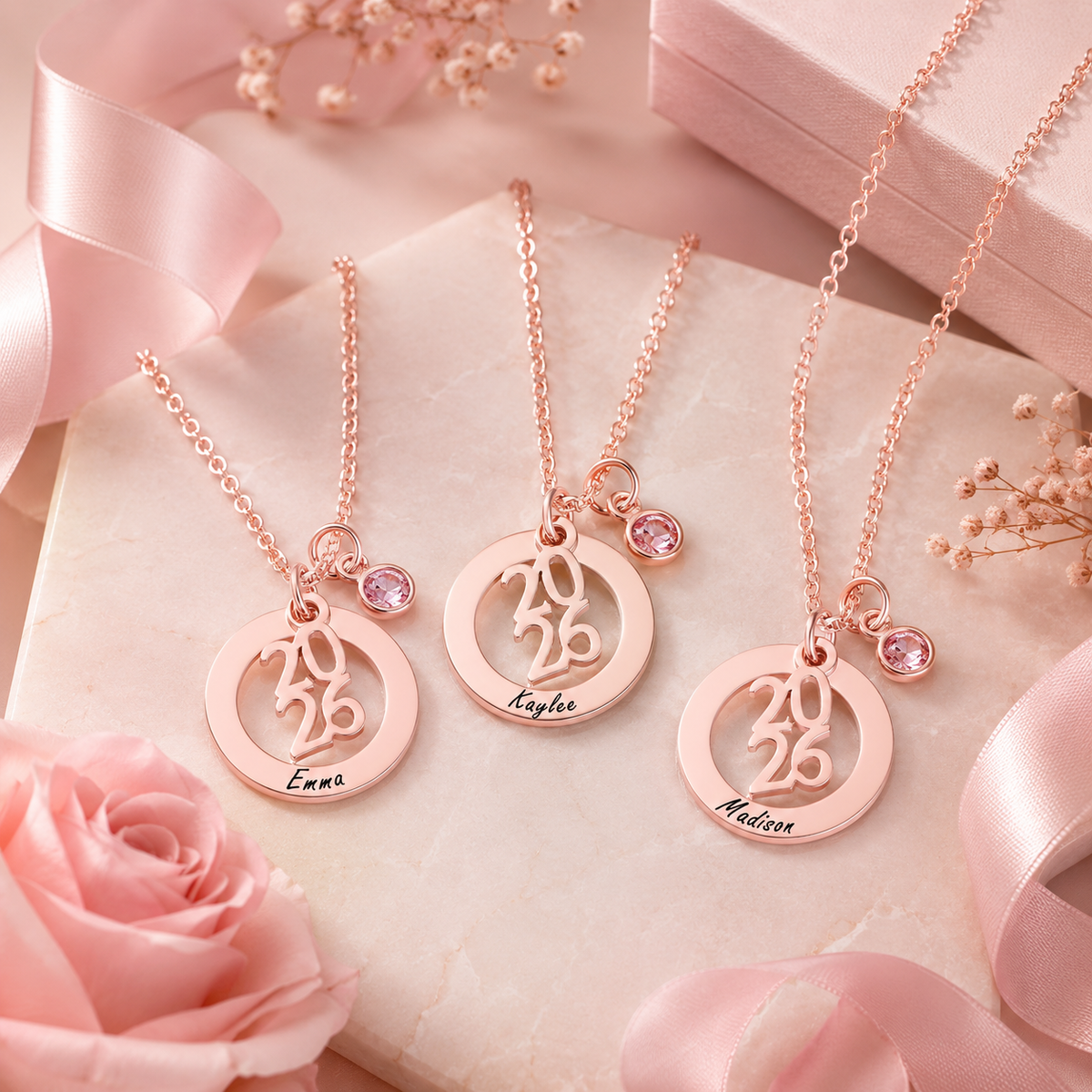 Personalized Graduation Charm Necklace