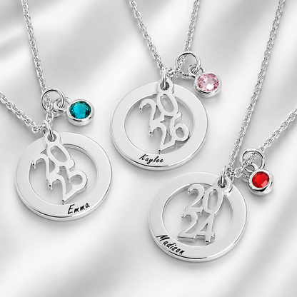 Personalized Graduation Charm Necklace